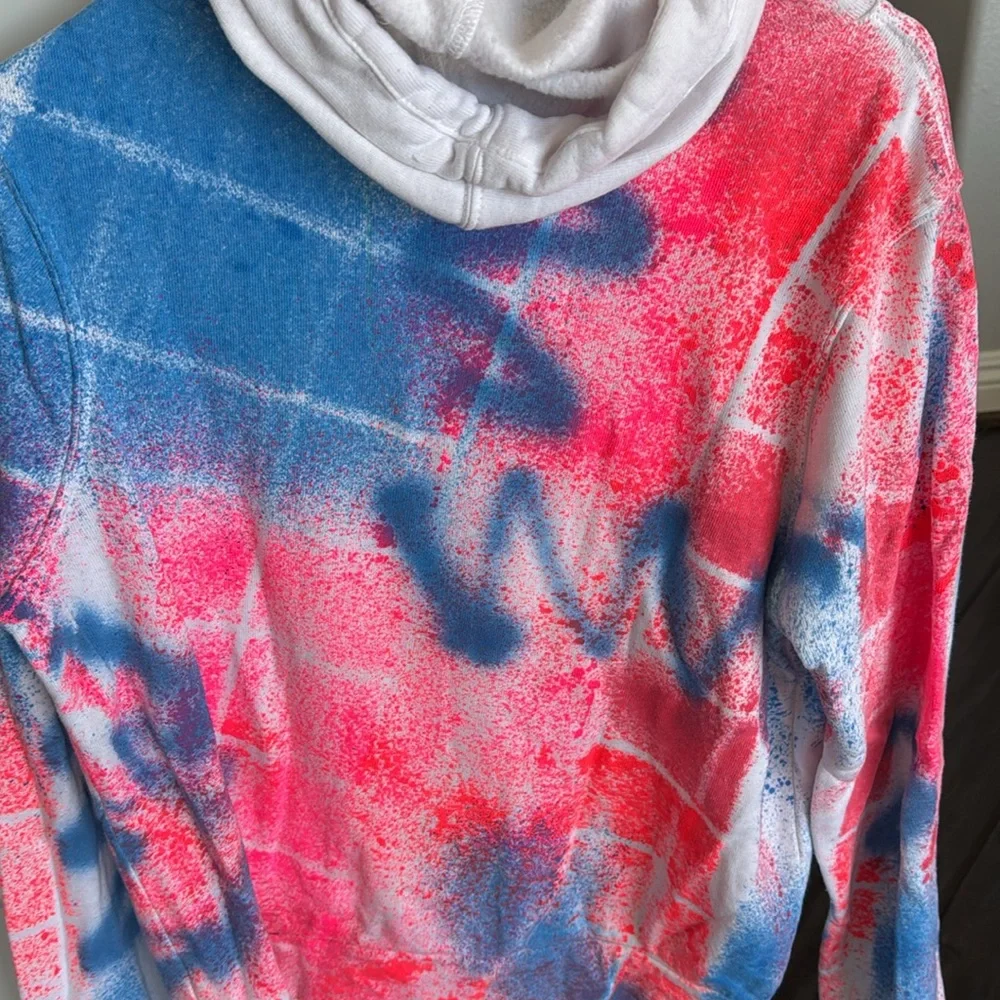 Aviator Nation rare new with tags tie-dye hoodie size medium - Picture 4 of 4